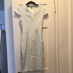 Ted Baker Pale Blue Midi Sheath Dress